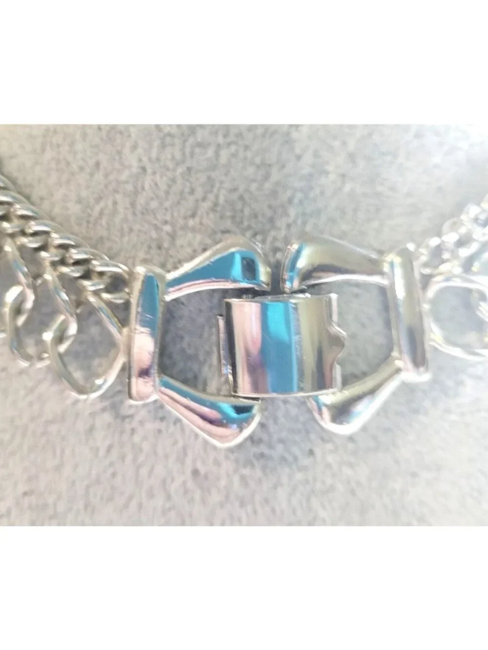 Chunky Stainless Steel Curb Chain Necklace Industrial Clasp Punk Streetwear - Picture 2 of 8